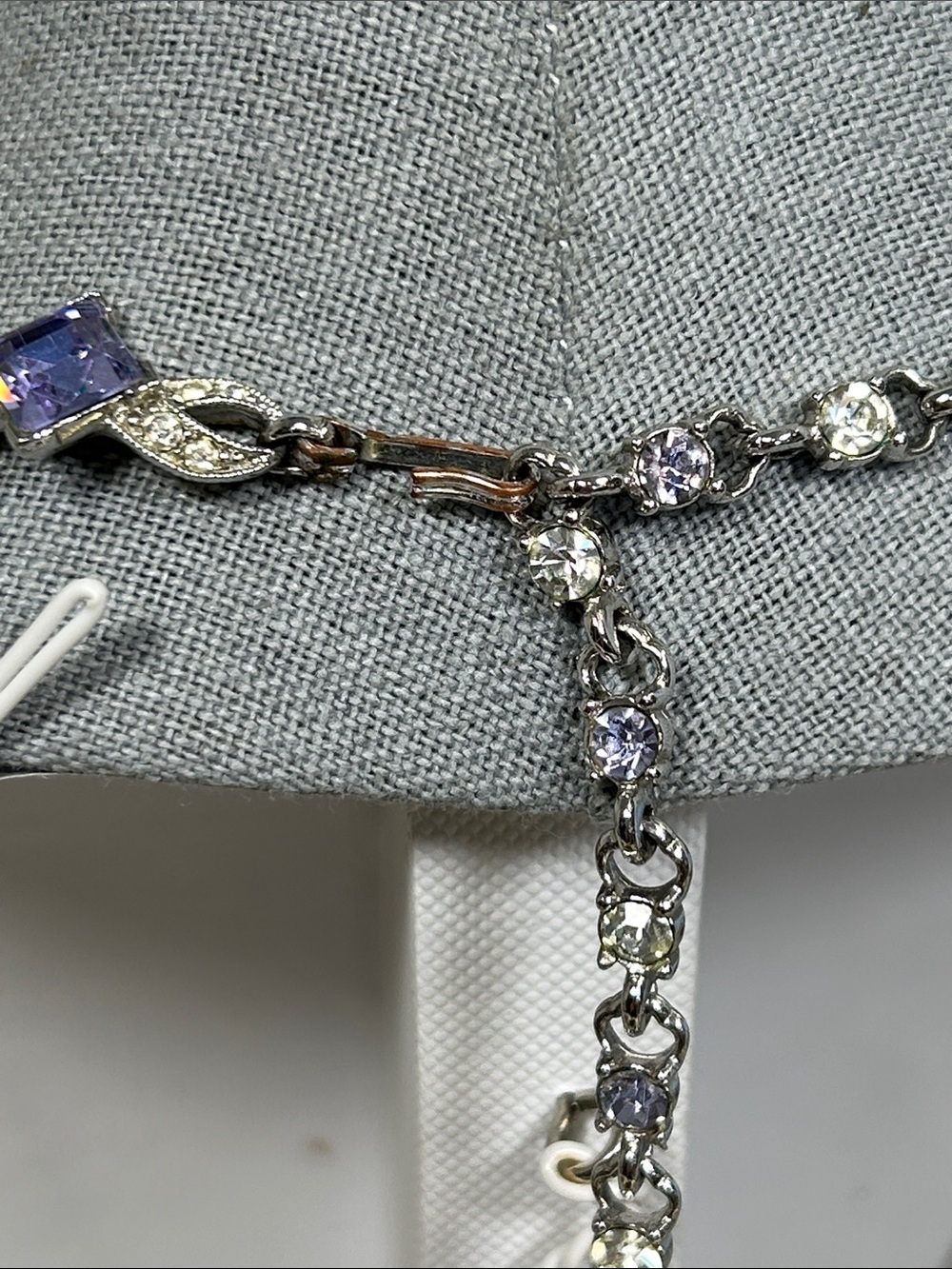 Bogoff Spectacular Silver and Purple Women's Necklace - Picture 9 of 11